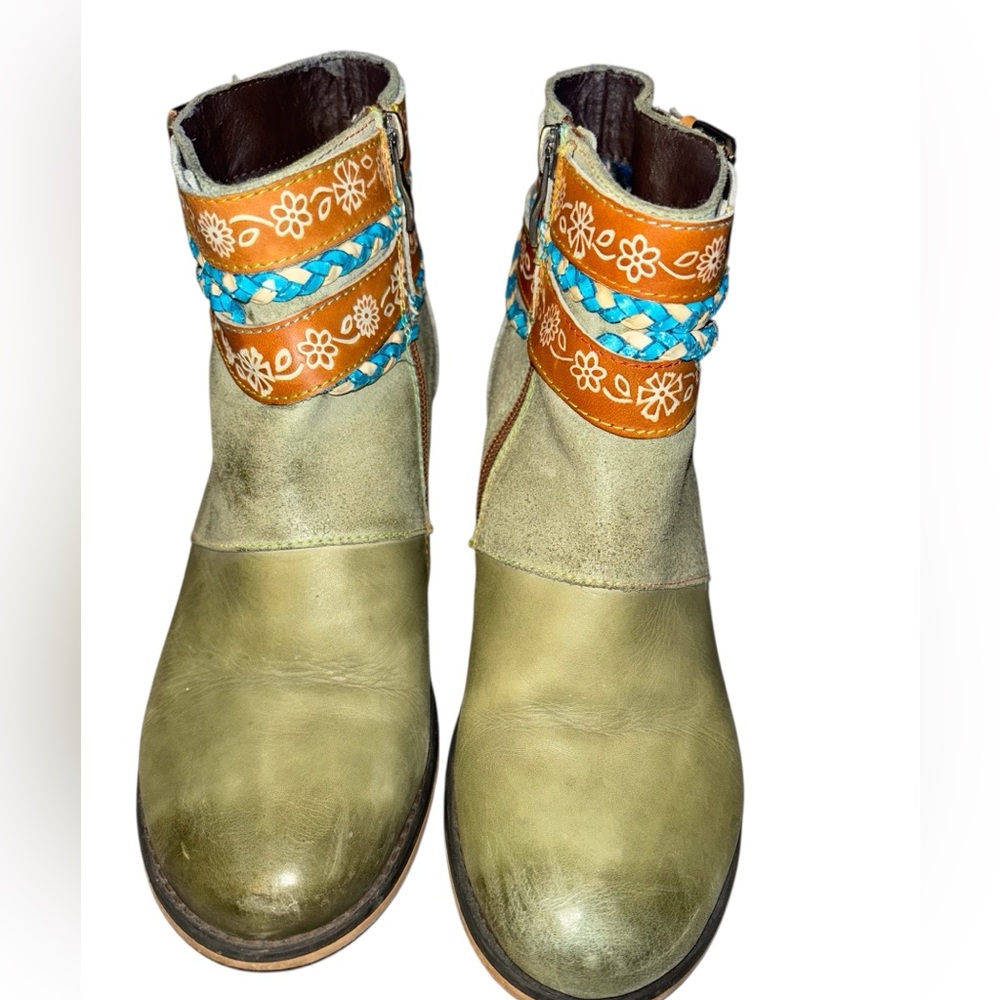 Socofy Boho ankle Boots 8/38 - Picture 6 of 9